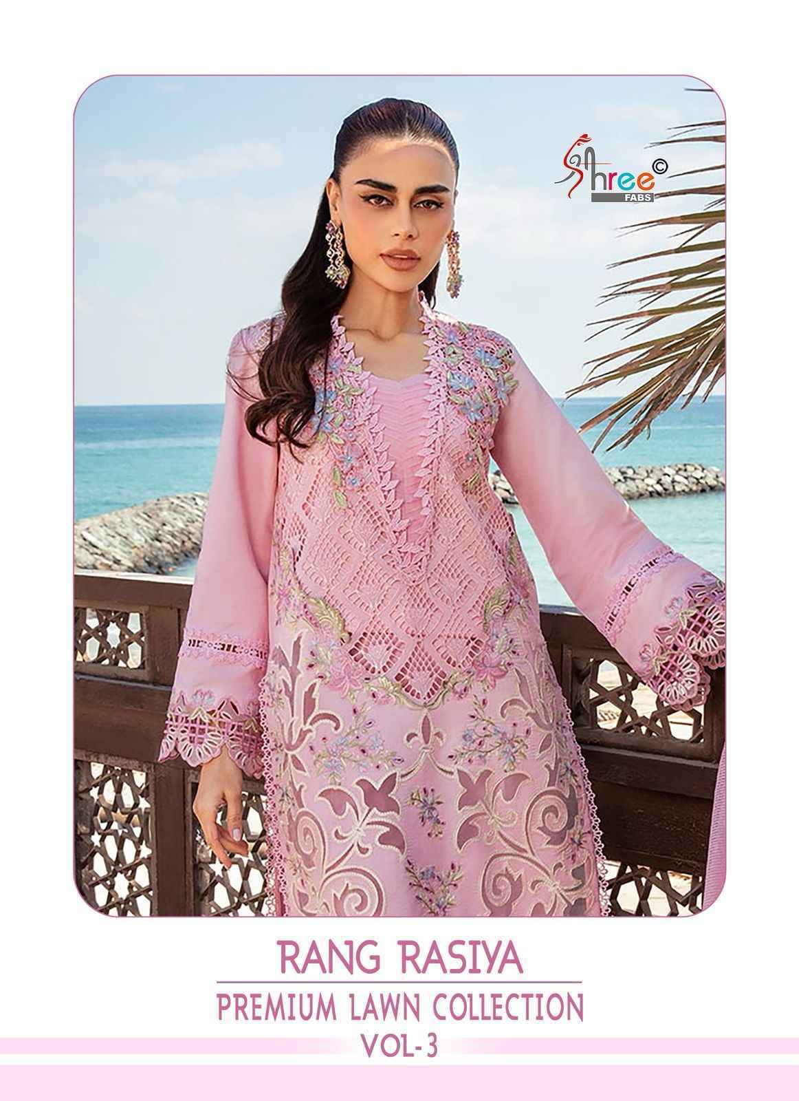Shree Fabs Rang Rasiya Vol 3 Cotton Dress Material 5 pcs Catalogue