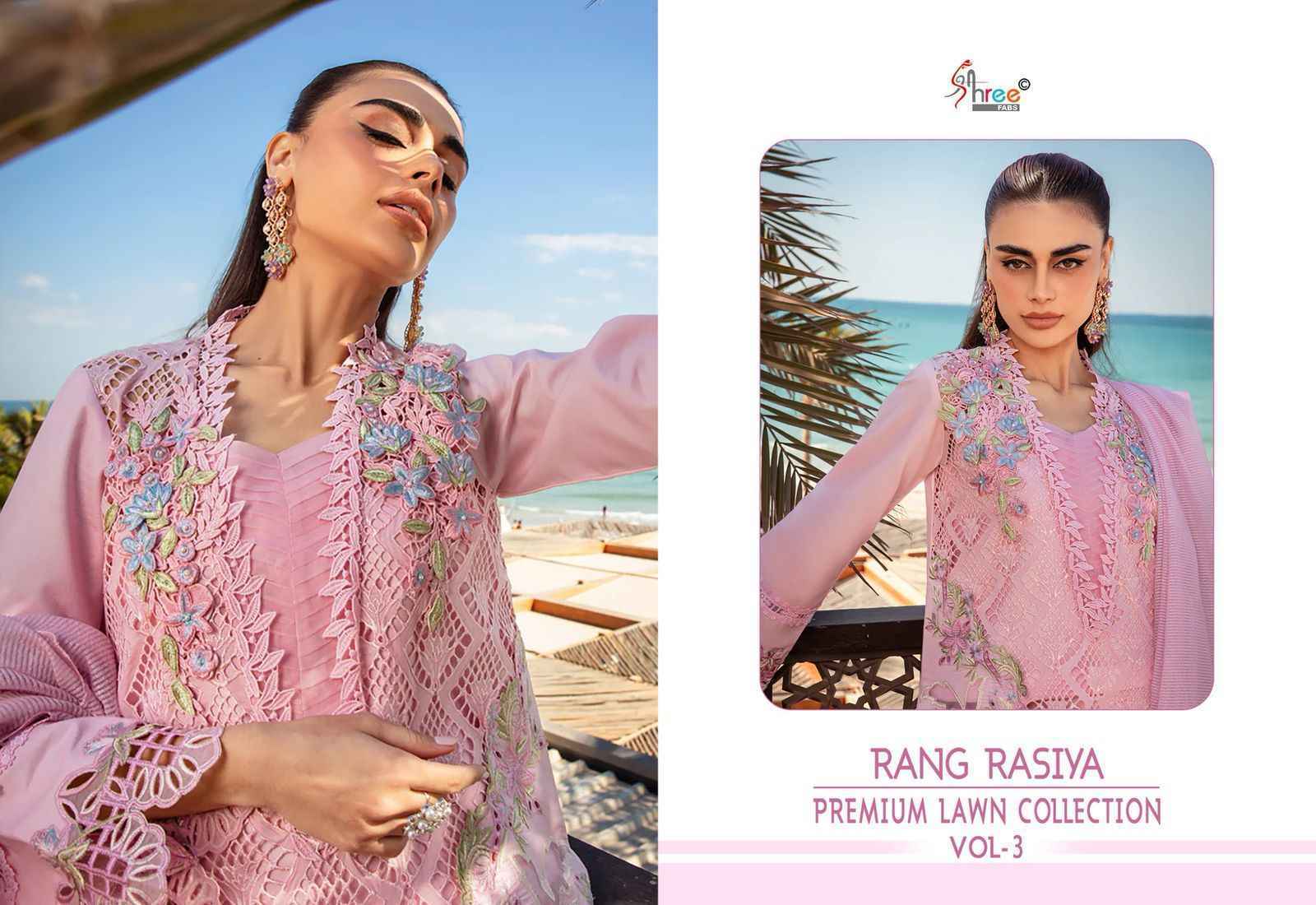 Shree Fabs Rang Rasiya Vol 3 Cotton Dress Material 5 pcs Catalogue
