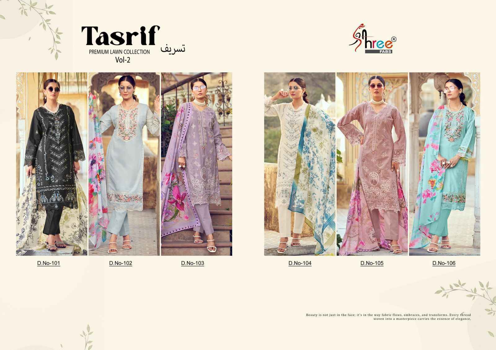 Shree Fabs Tasrif Vol-2 Cotton Dress Material (6 pcs Catalogue)