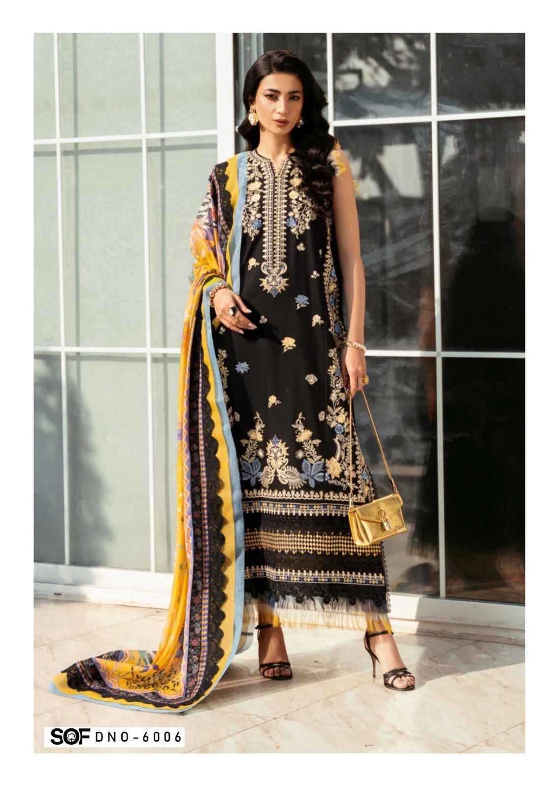 Shree Om Fab Aliya B Vol-6 Lawn Cotton Dress Material (6 pcs Catalogue)