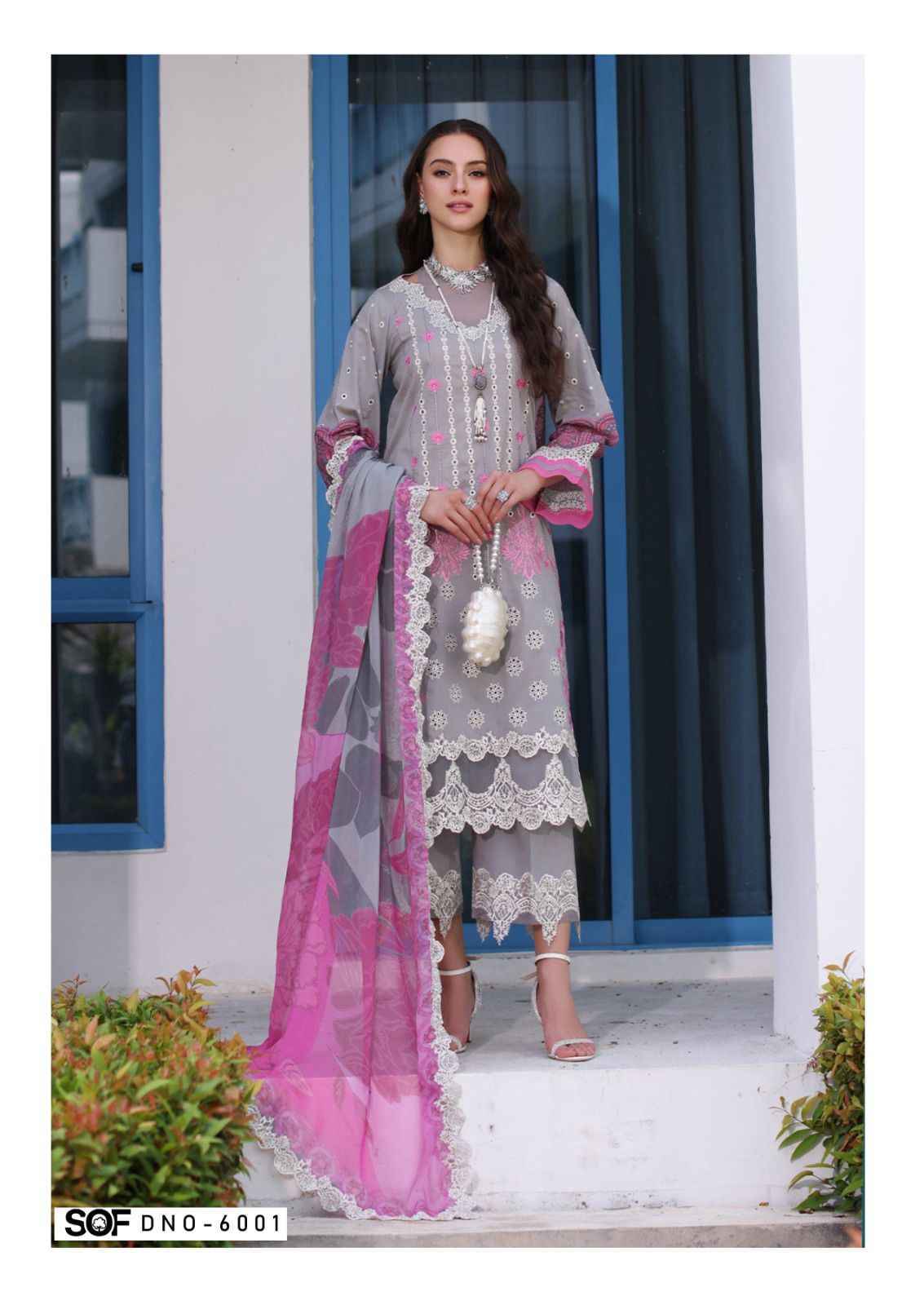 Shree Om Fab Aliya B Vol-6 Lawn Cotton Dress Material (6 pcs Catalogue)