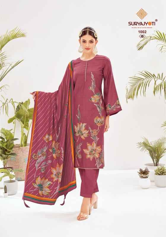 Suryajyoti Khushi Vol-1 Roman Silk Dress Material (6 pcs Catalogue)