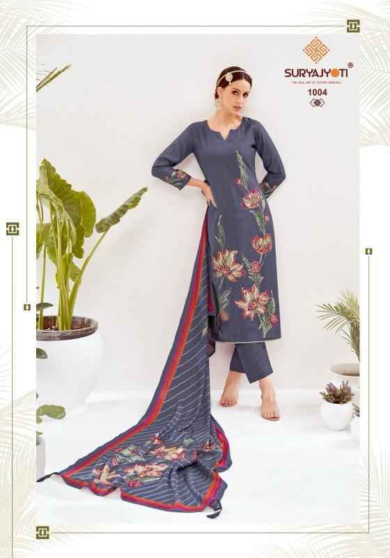 Suryajyoti Khushi Vol-1 Roman Silk Dress Material (6 pcs Catalogue)