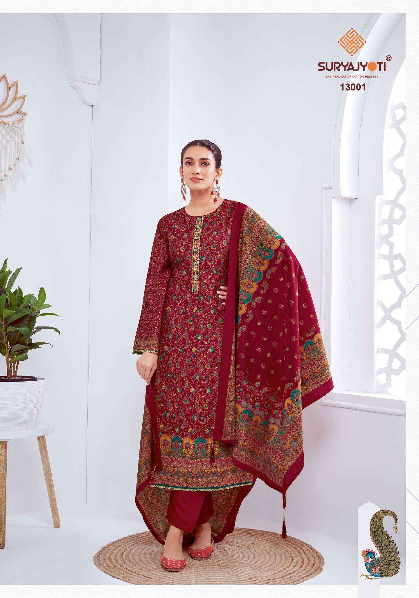 Suryajyoti Pushpa Vol-13 Modal Dress Material (8 pcs Catalogue)