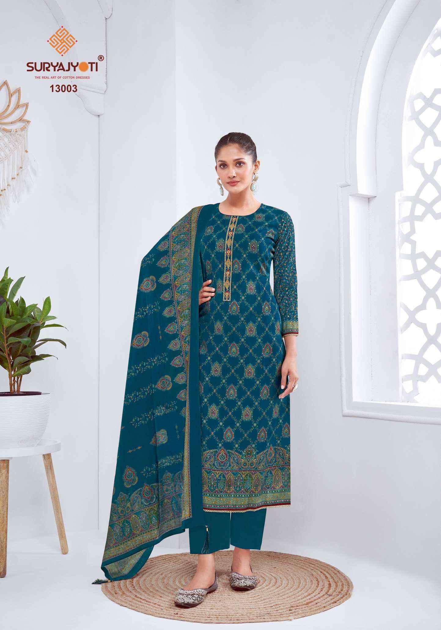 Suryajyoti Pushpa Vol-13 Modal Dress Material (8 pcs Catalogue)
