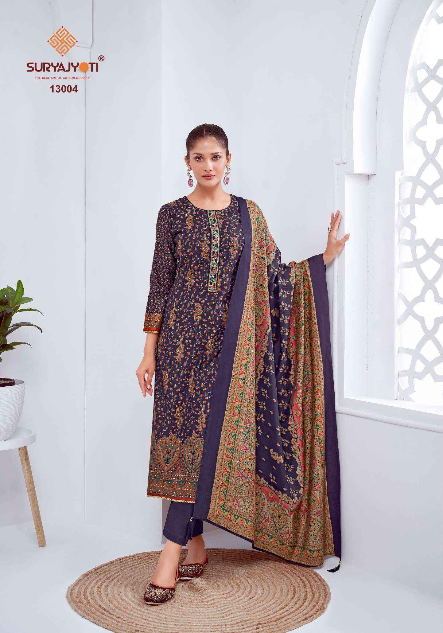 Suryajyoti Pushpa Vol-13 Modal Dress Material (8 pcs Catalogue)