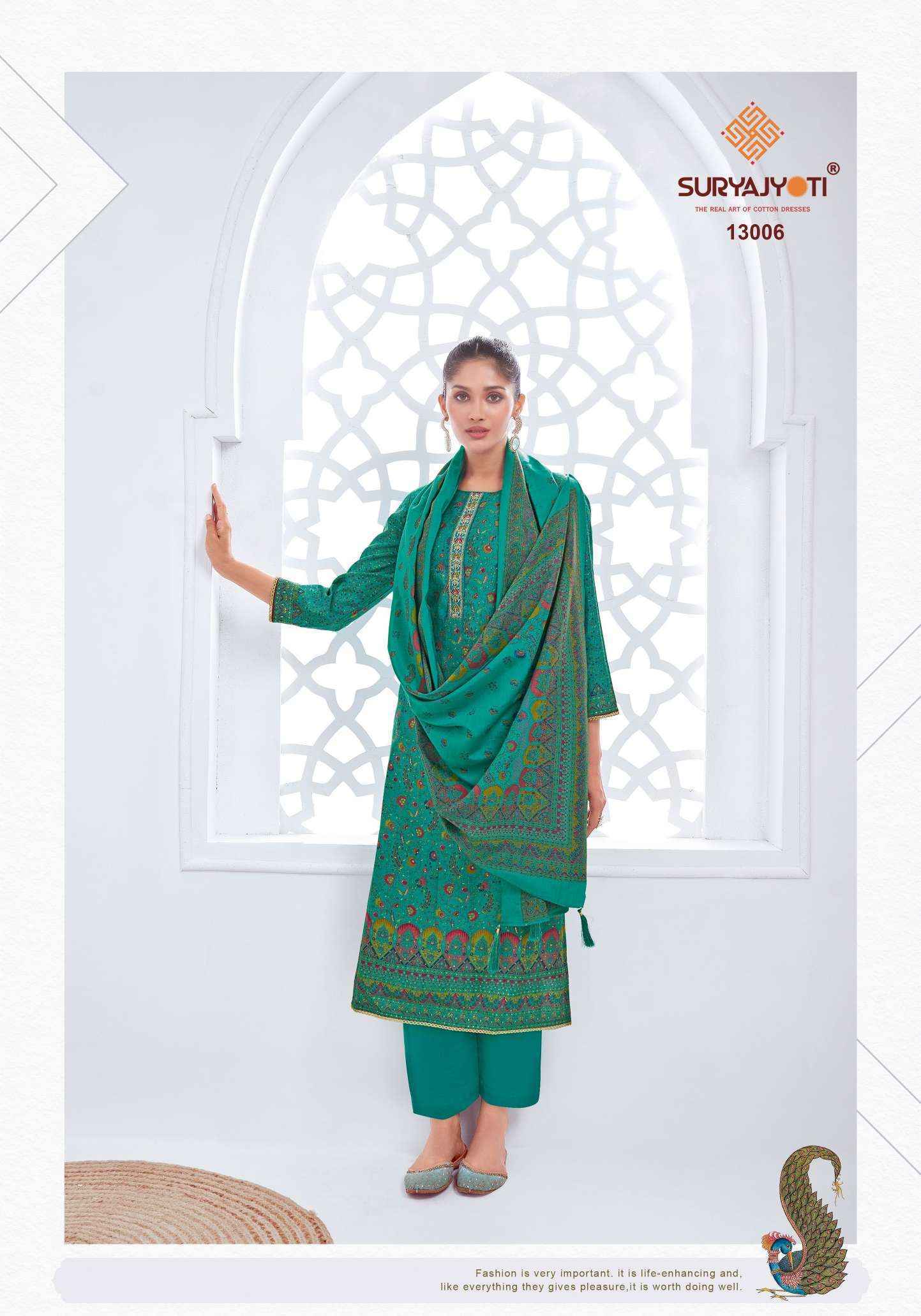 Suryajyoti Pushpa Vol-13 Modal Dress Material (8 pcs Catalogue)