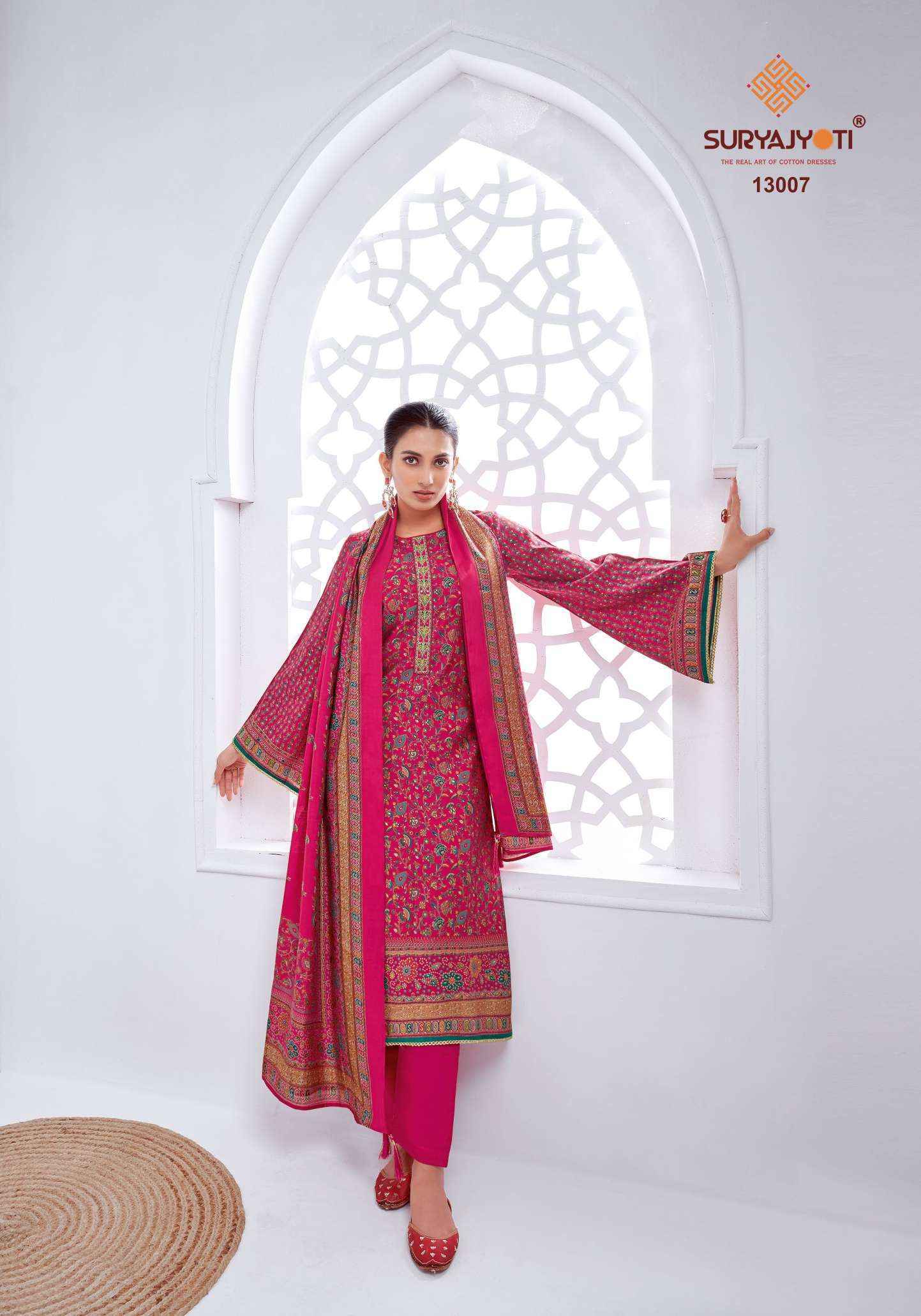 Suryajyoti Pushpa Vol-13 Modal Dress Material (8 pcs Catalogue)