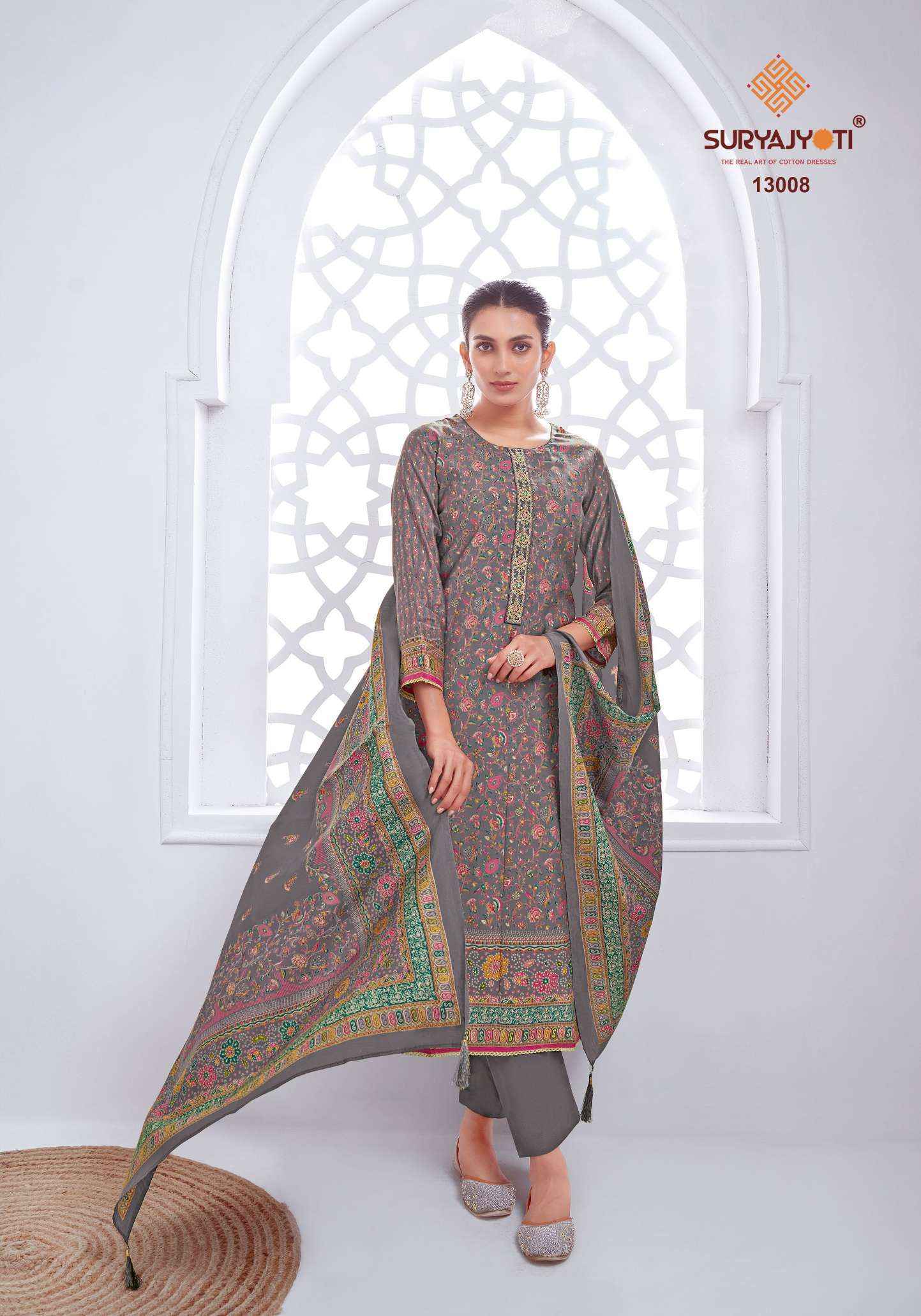 Suryajyoti Pushpa Vol-13 Modal Dress Material (8 pcs Catalogue)