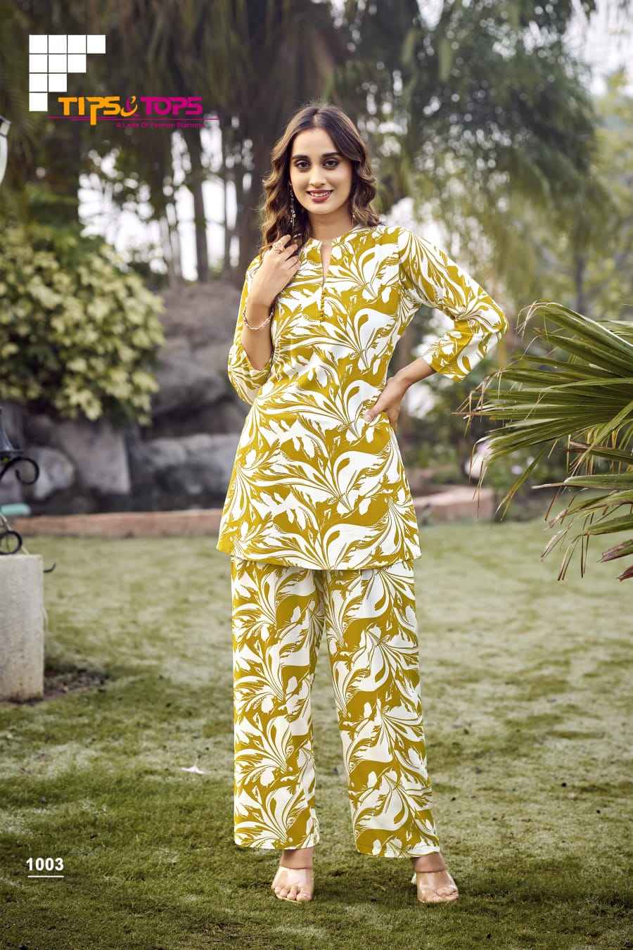 Tips & Tops Fashion Beats Vol-10 Reyon Co ord Set (6 pcs Catalogue)