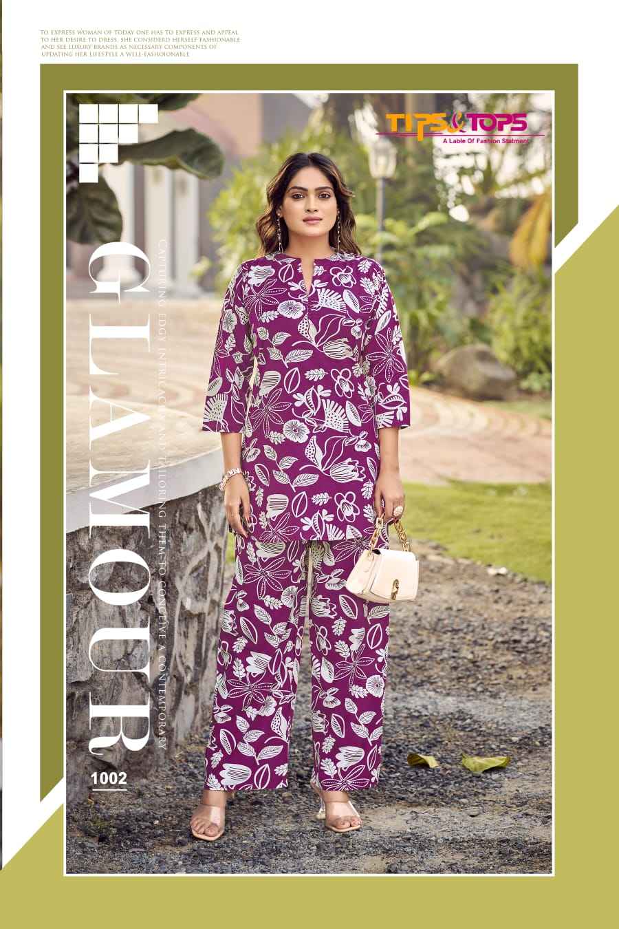Tips & Tops Fashion Beats Vol-10 Reyon Co ord Set (6 pcs Catalogue)