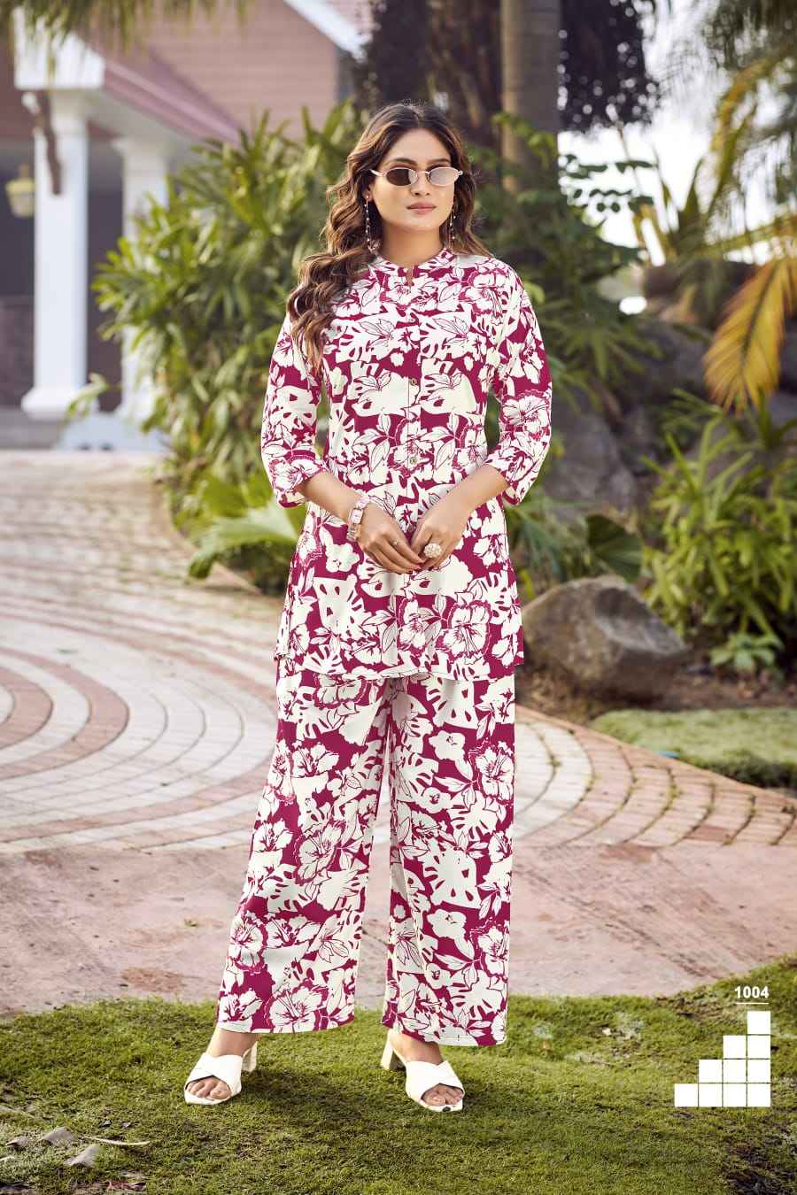 Tips & Tops Fashion Beats Vol-10 Reyon Co ord Set (6 pcs Catalogue)