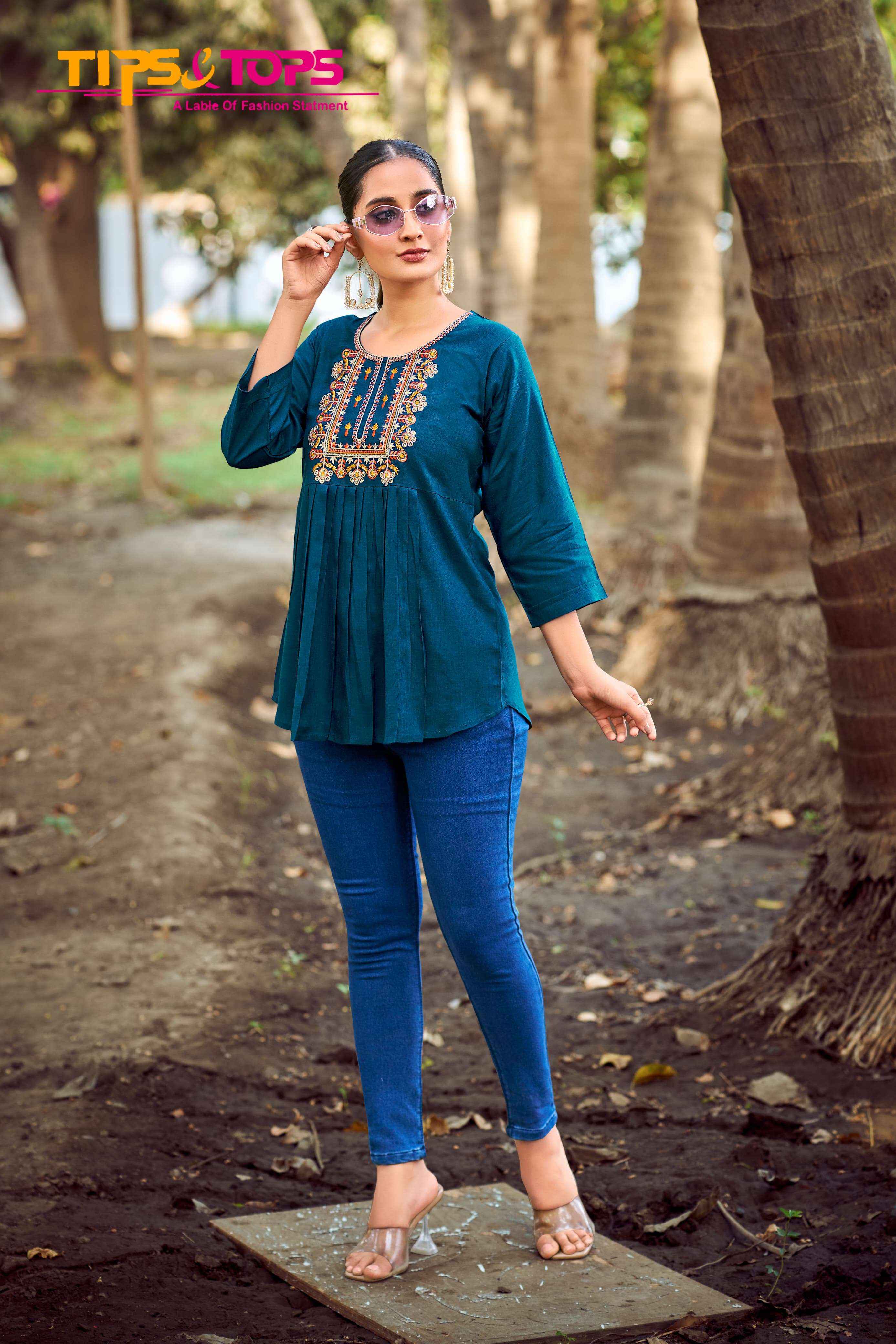 Tips & Tops Pulpy Vol-15 Rayon Top (9 pcs Catalogue)