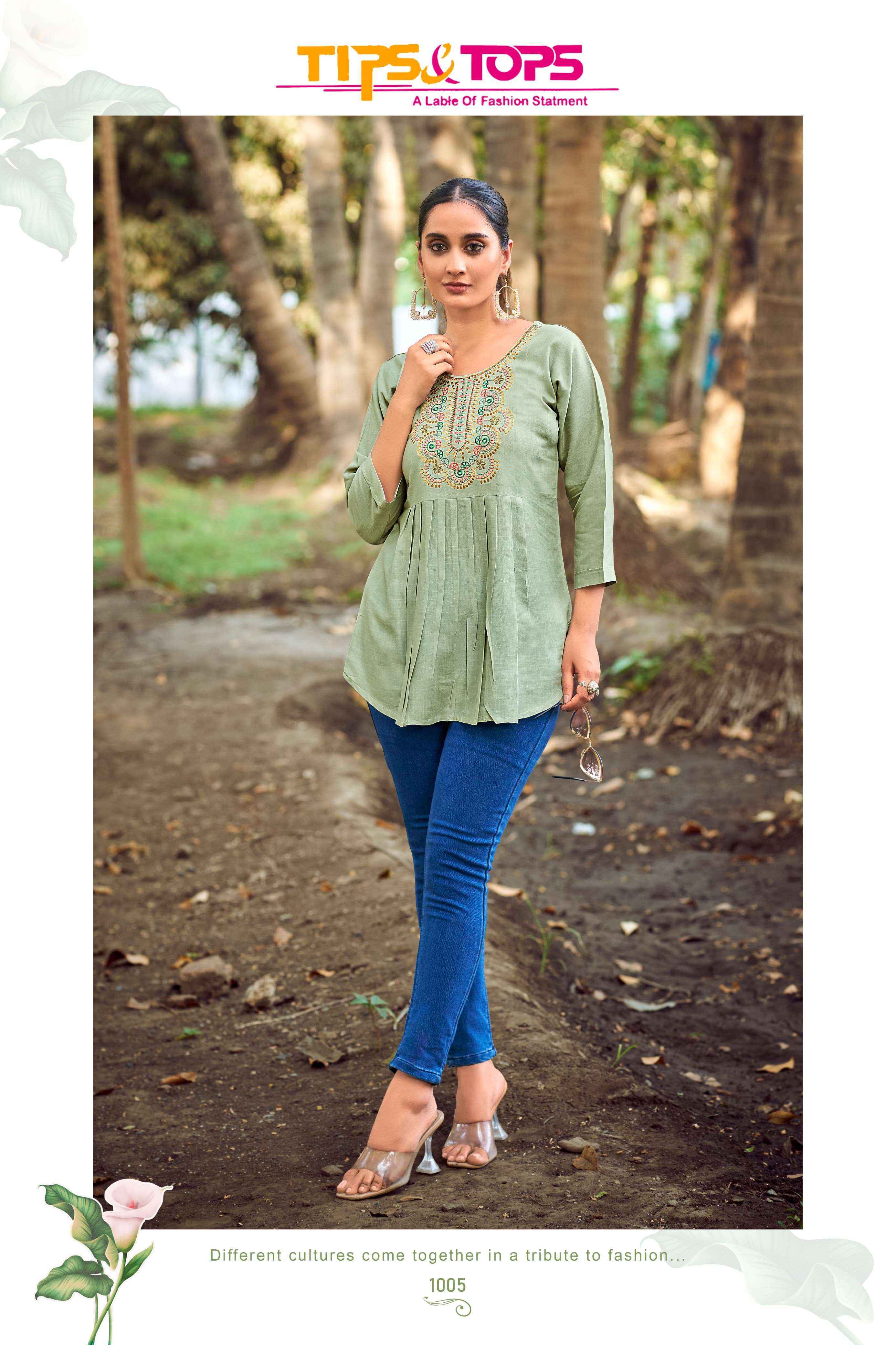 Tips & Tops Pulpy Vol-15 Rayon Top (9 pcs Catalogue)