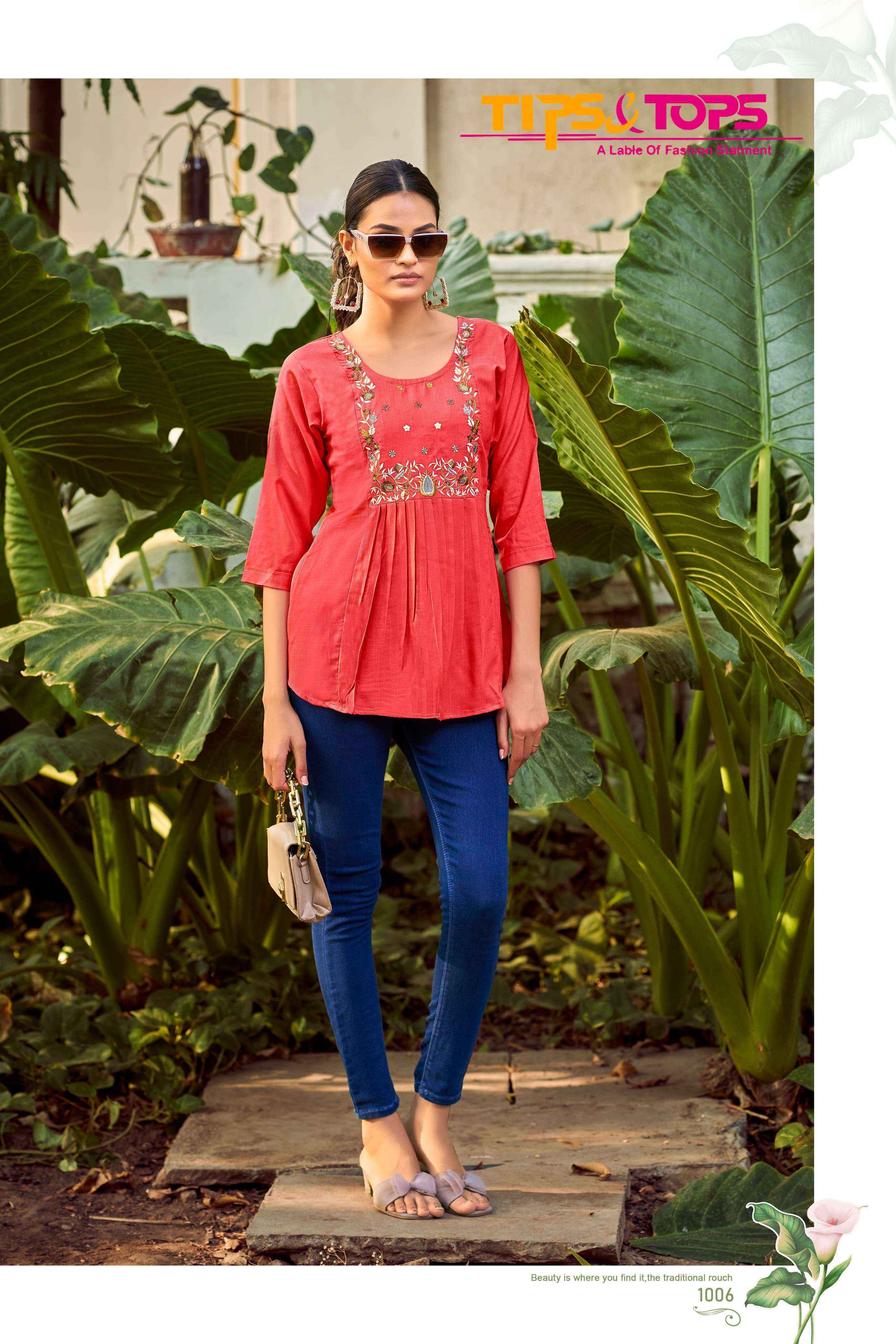 Tips & Tops Pulpy Vol-15 Rayon Top (9 pcs Catalogue)