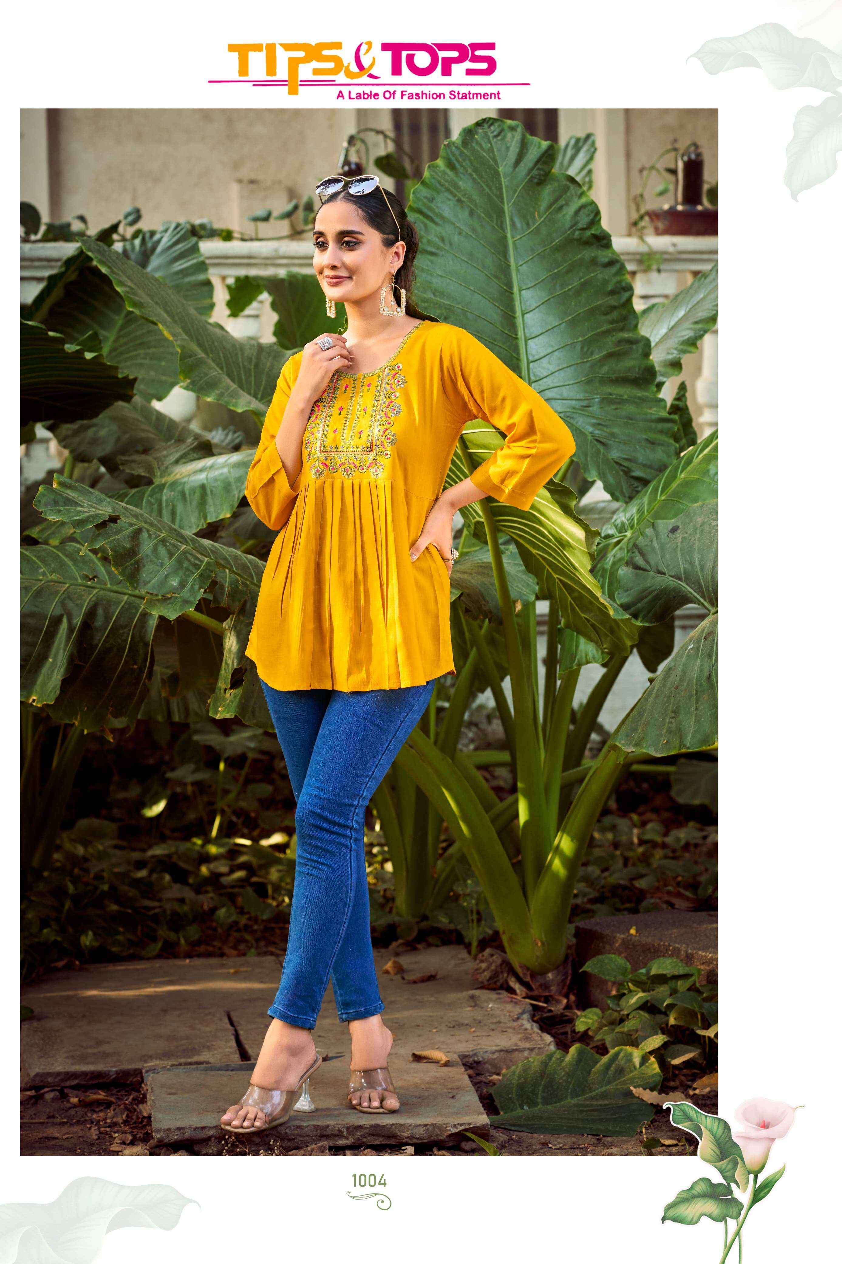 Tips & Tops Pulpy Vol-15 Rayon Top (9 pcs Catalogue)