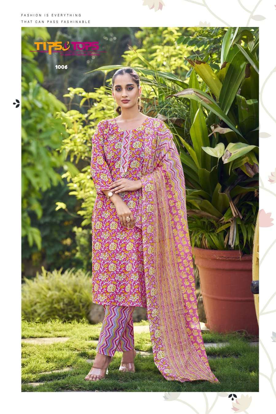 Tips & Tops Summer Fashion Vol-8 Cotton Readymade Suit (6 pcs Catalogue)