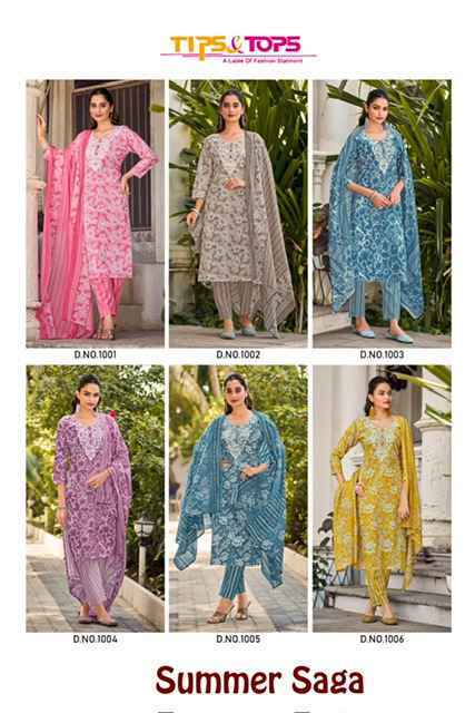 Tips & Tops Summer Saga Cotton Kurti Combo 6 pcs Catalogue