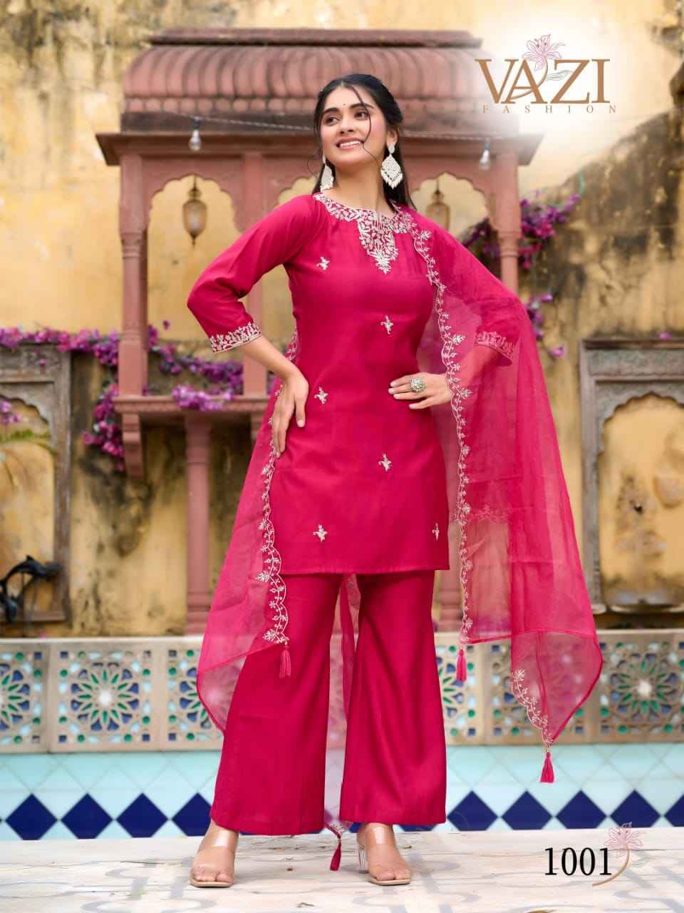 VAZI Bell Bottom Vetican Co Ord Set 4 pcs Catalogue