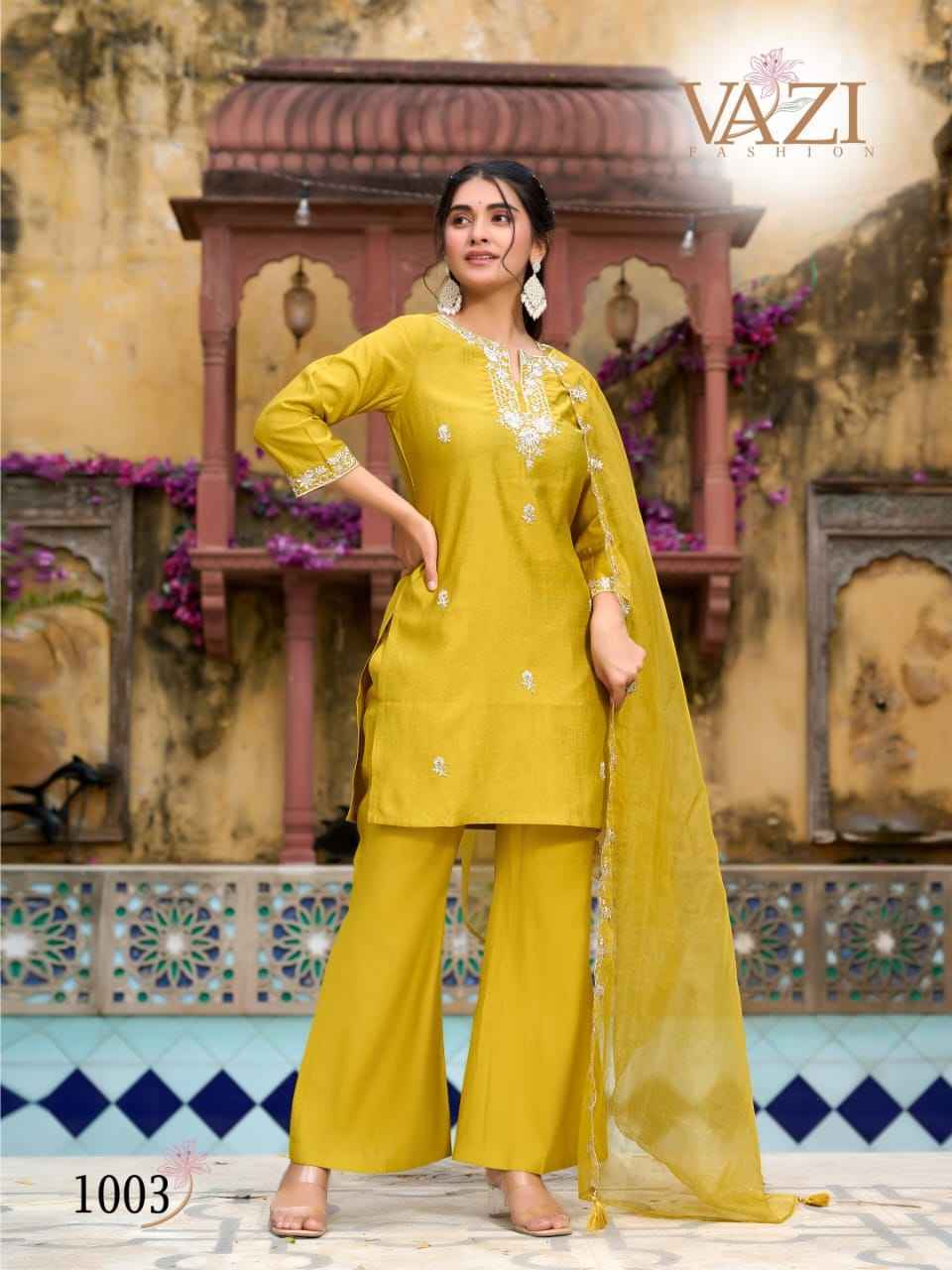 VAZI Bell Bottom Vetican Co Ord Set 4 pcs Catalogue