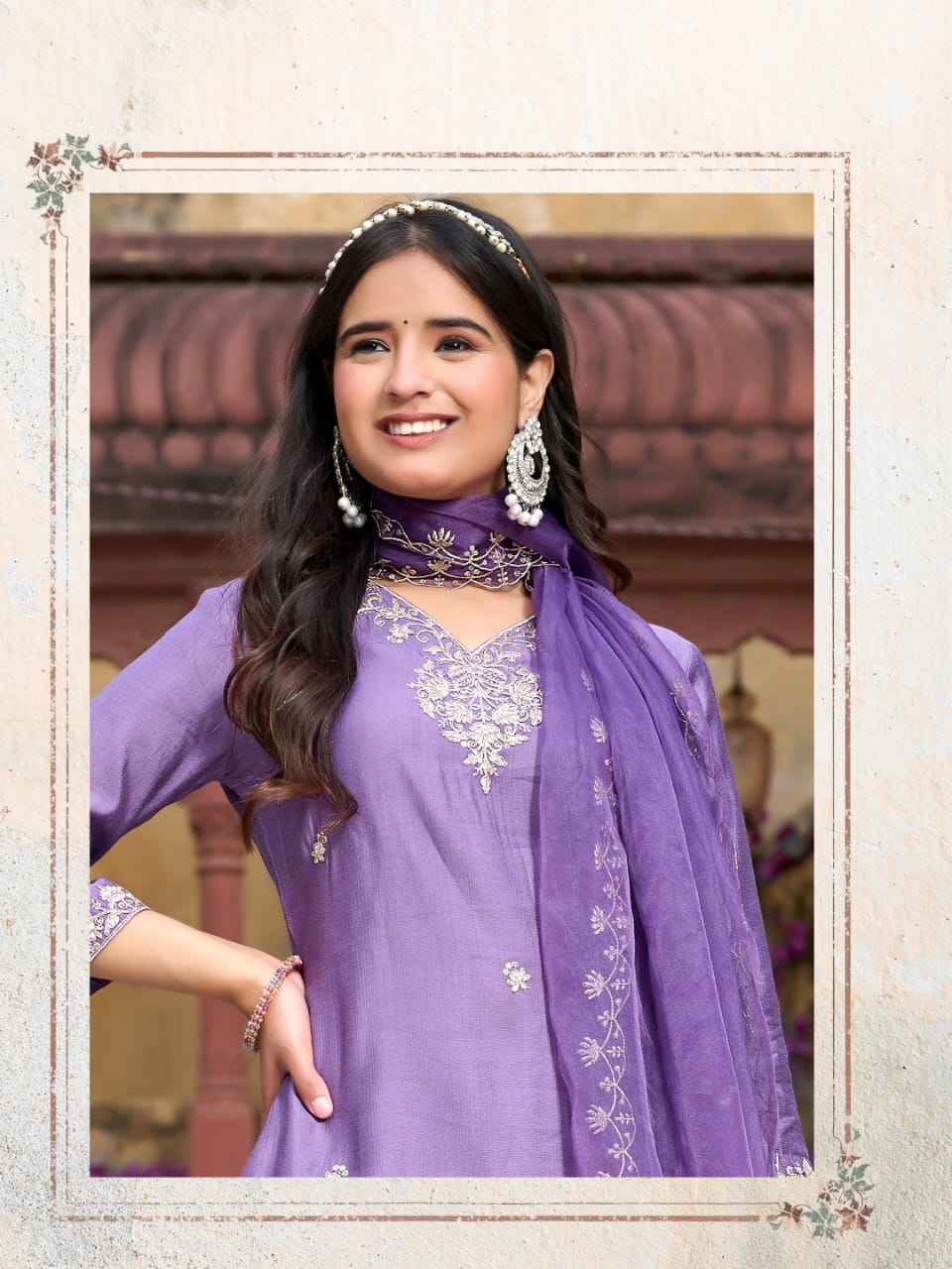 VAZI Bell Bottom Vetican Co Ord Set 4 pcs Catalogue