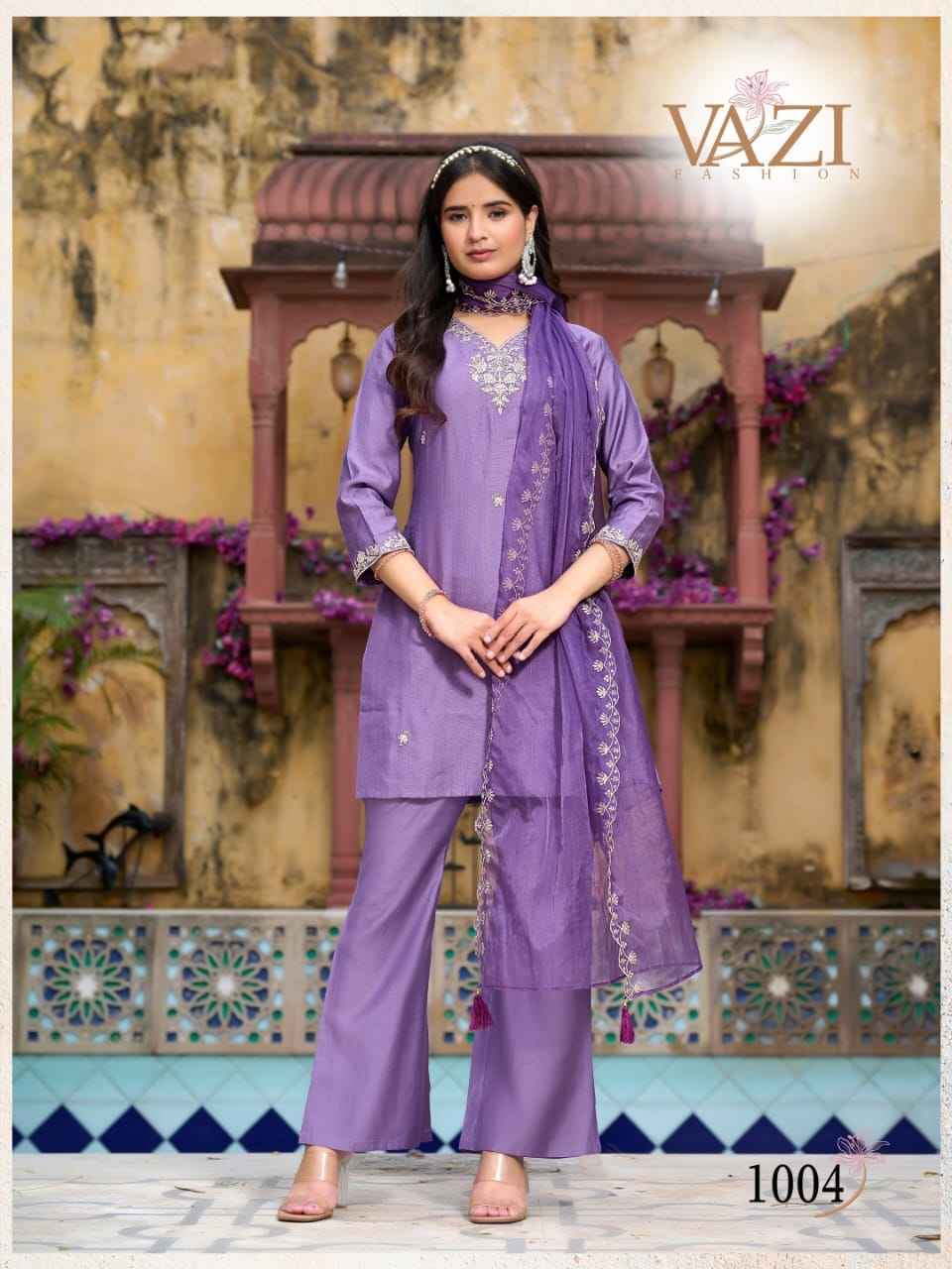 VAZI Bell Bottom Vetican Co Ord Set 4 pcs Catalogue