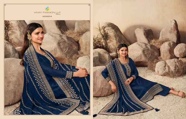Vinay Fashion Kuleesh Geet Vol 2 Silk Dress Material 9 pcs Catalogue
