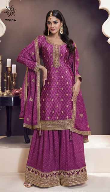Vinay Fashion Sajanee Chinon Dress Material (4 pcs Catalogue)
