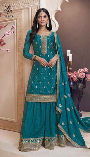 Vinay Fashion Sajanee Chinon Dress Material (4 pcs Catalogue)