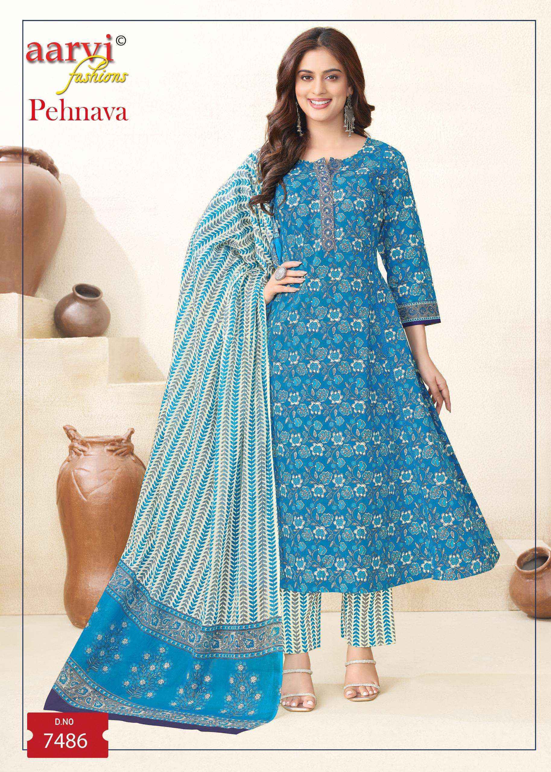 Aarvi Fashion Pehnava Vol-1 Radymade Cotton Dress (8 pcs Catalogue)