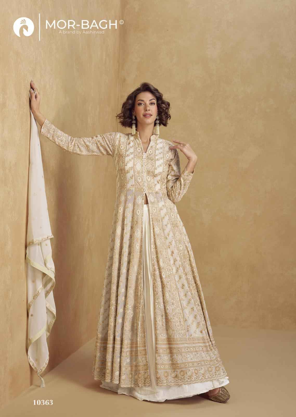 Aashirwad Creation Mor Bagh Jhansi Readymade Georgette Dress (3 pcs Catalogue)