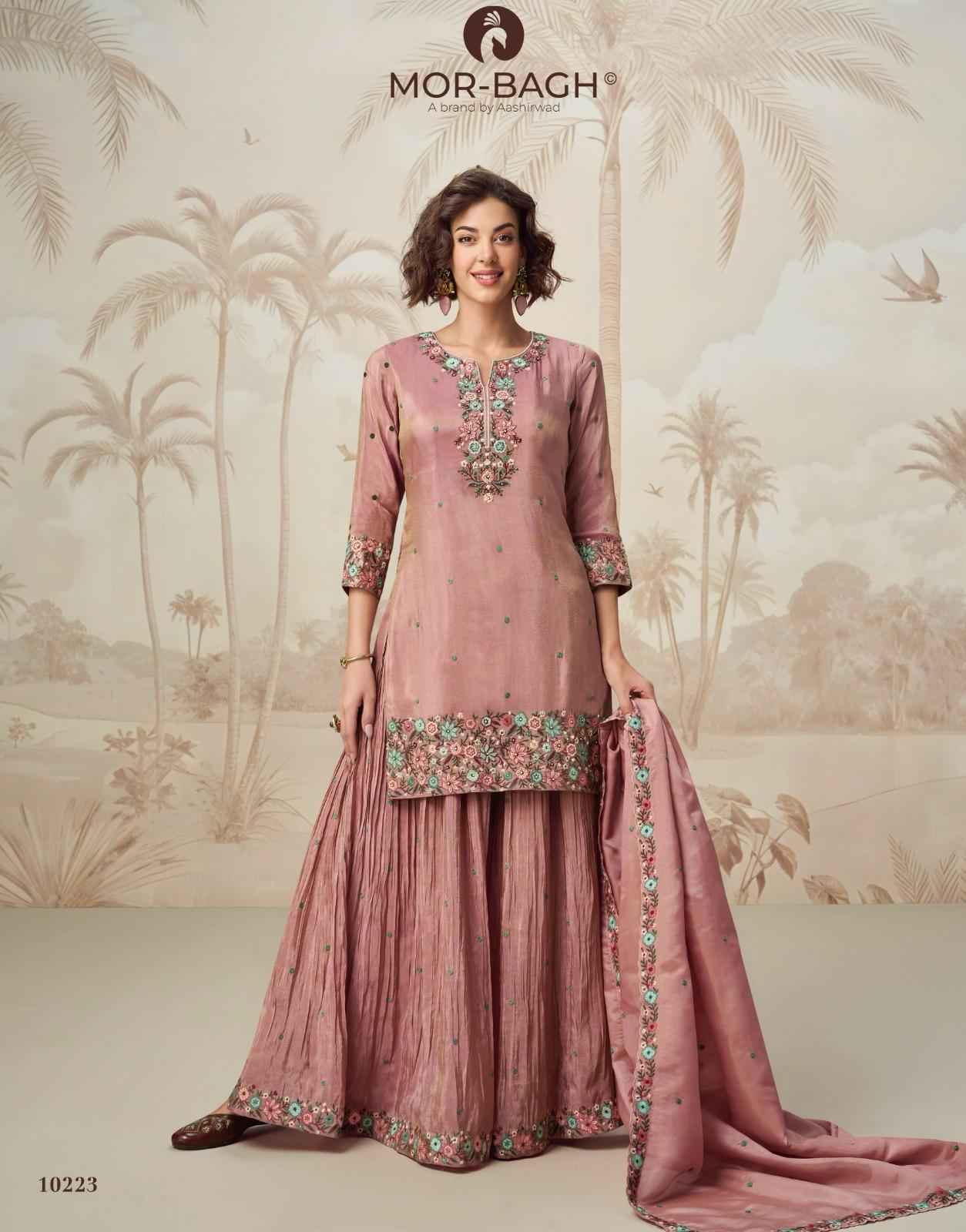 Aashirwad Creation Nagma Readymade Simmer Silk Dress 2 pcs Catalogue