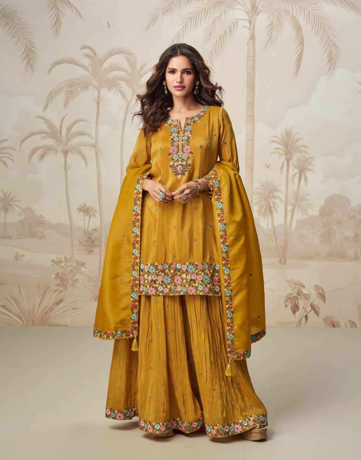Aashirwad Creation Nagma Readymade Simmer Silk Dress 2 pcs Catalogue