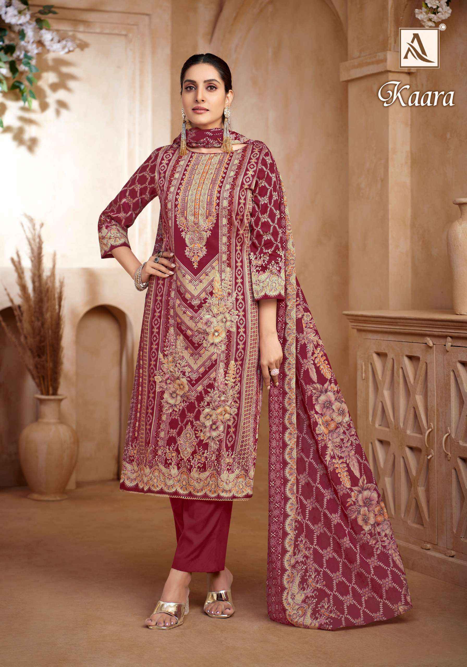 Alok Kaara Cotton Dress Material 6 pcs Catalogue