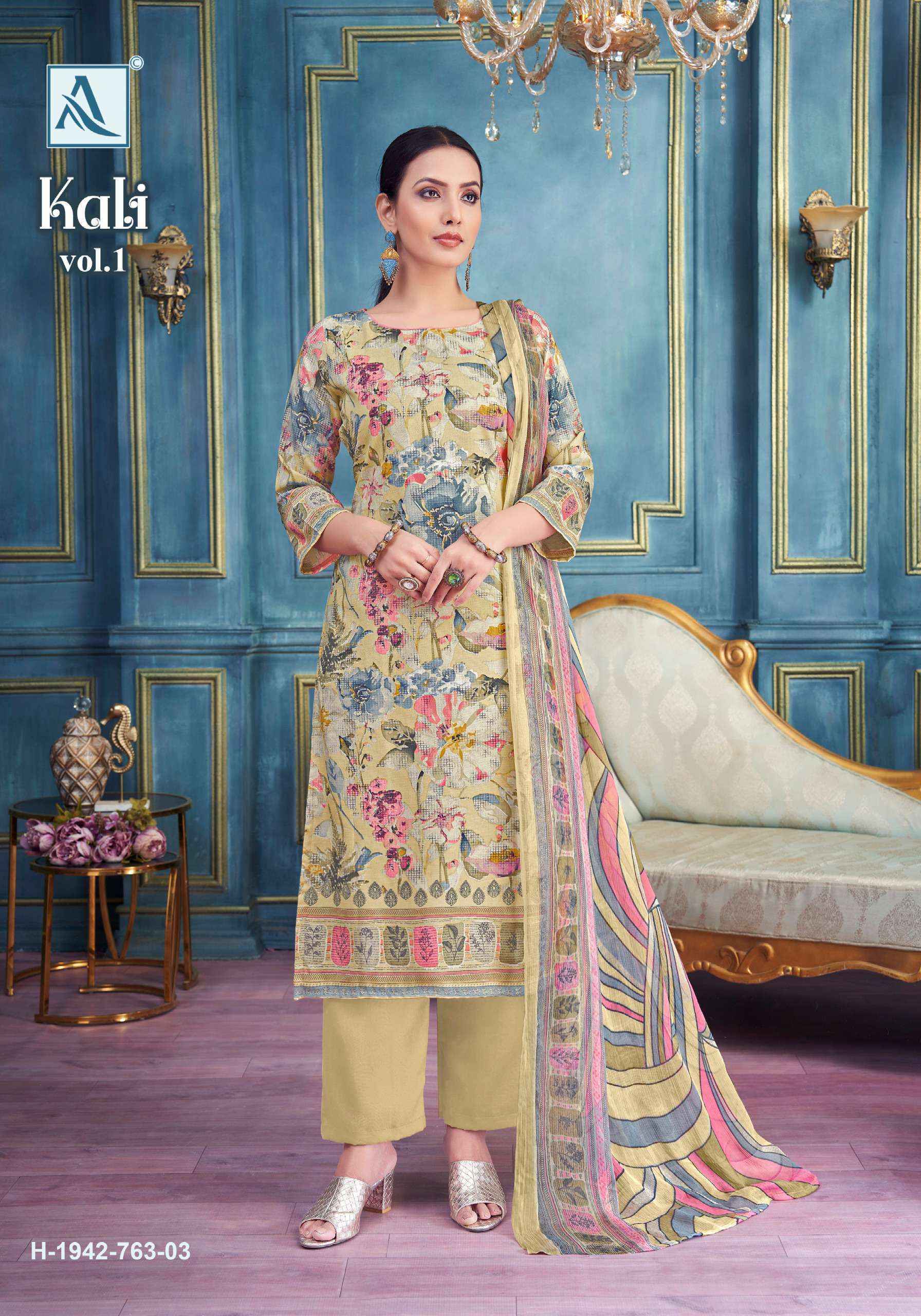 Alok Kali Viscouse Dress Material 4 pcs Catalogue