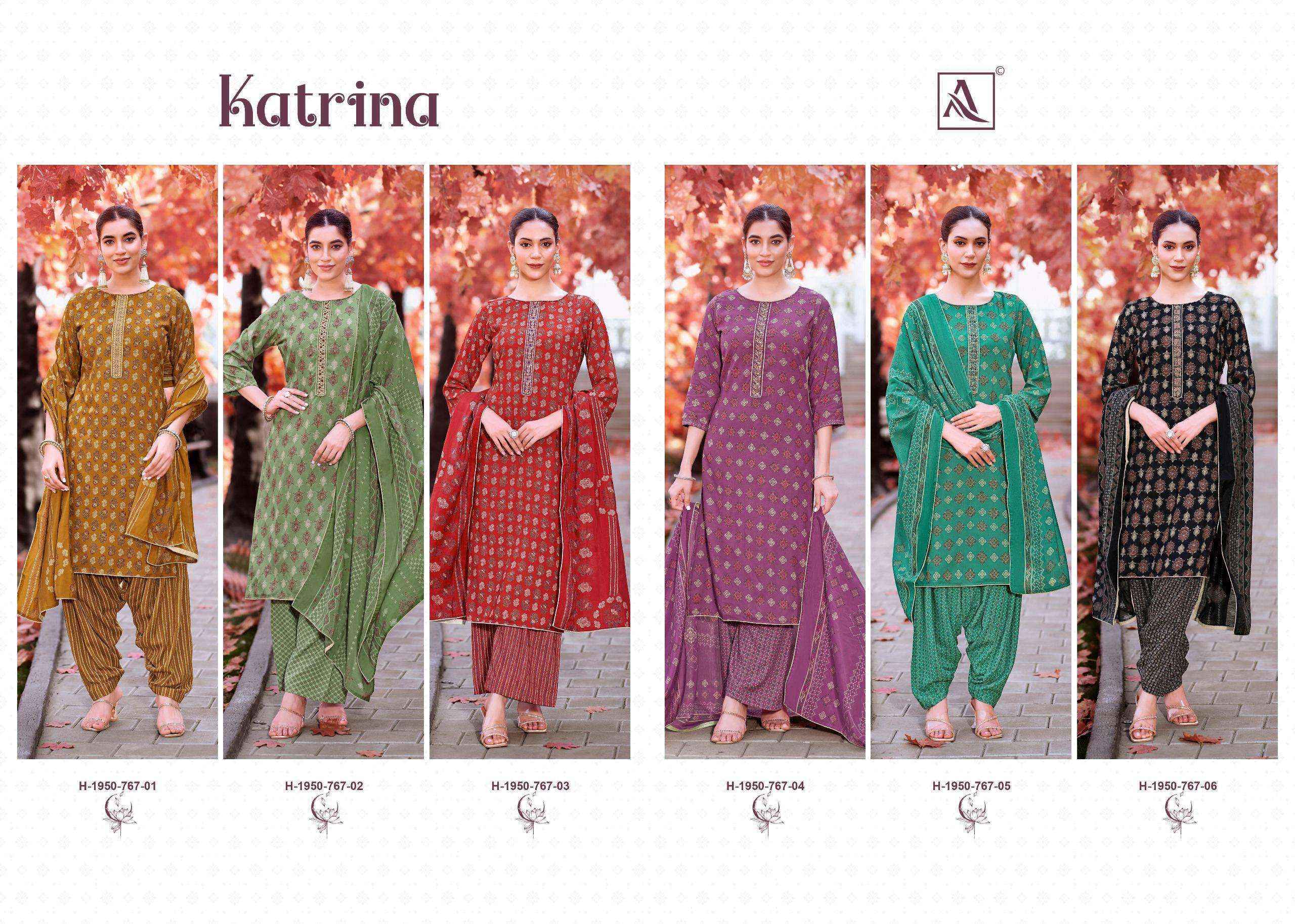 Alok Katrina Viscouse Dress Material (6 pcs Catalogue)