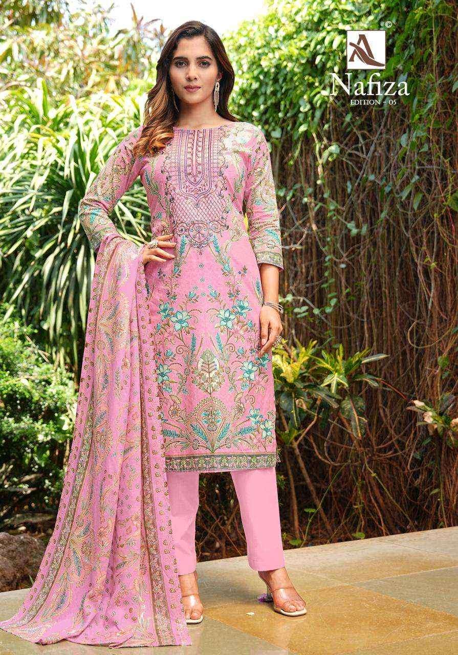 Alok Nafiza Editon-5 Cambric Cotton Dress Material (8 pcs Catalogue)