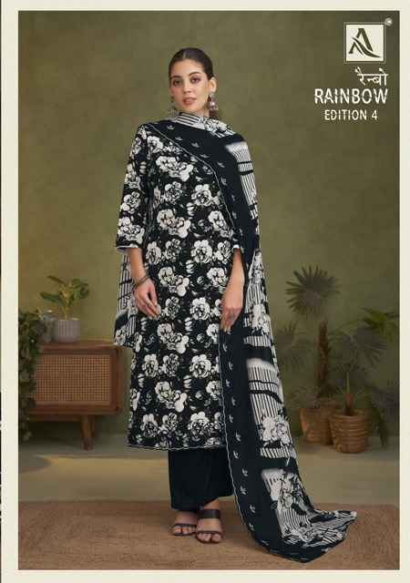 Alok Rainbow Edition-4 Cotton Dress Material (6 pcs Catalogue)
