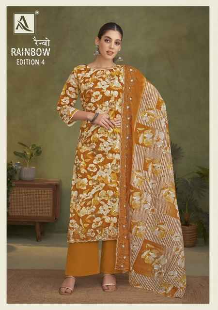 Alok Rainbow Edition-4 Cotton Dress Material (6 pcs Catalogue)