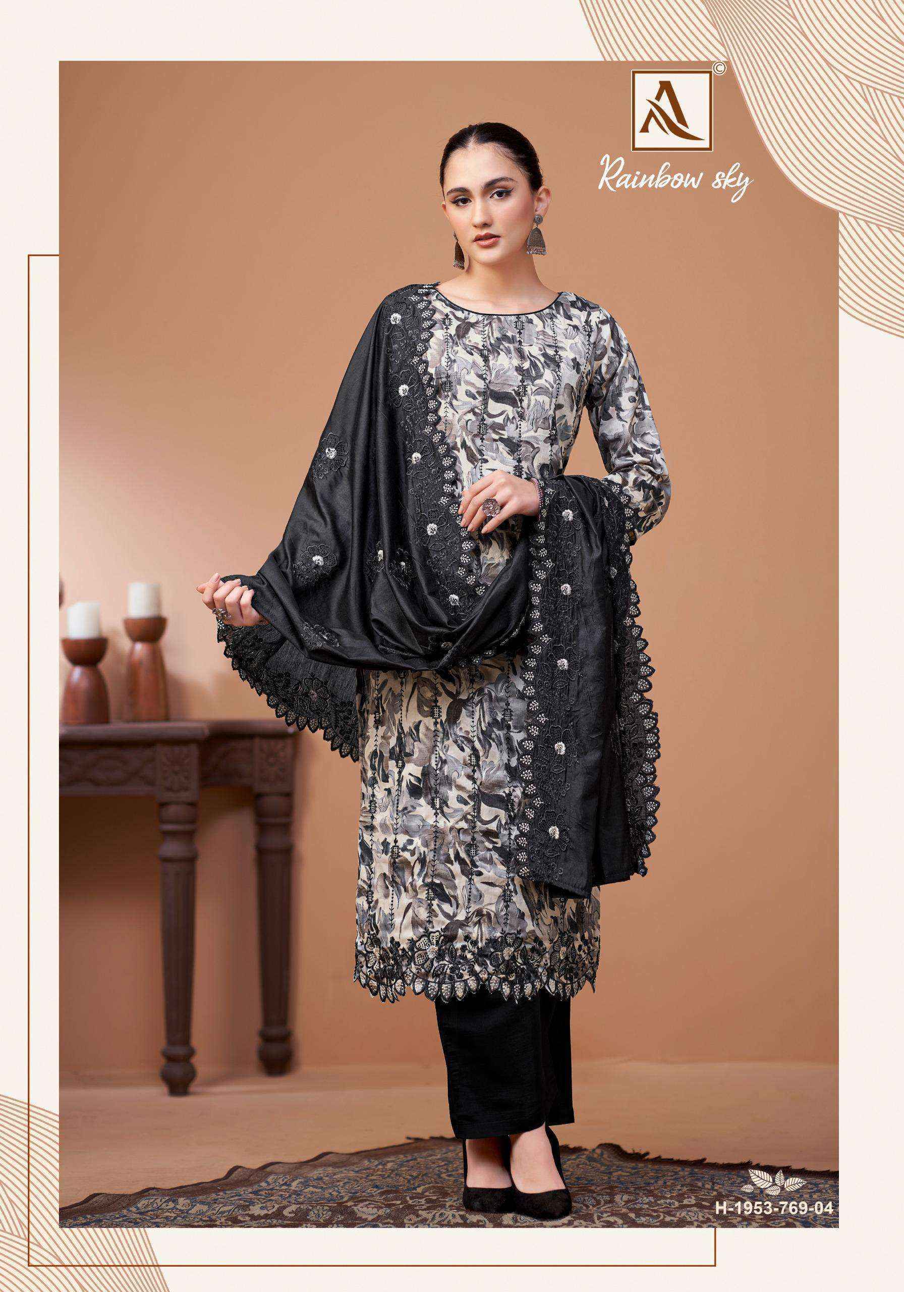 Alok Rainbow Sky Jam Cotton Dress Material (4 pcs Catalogue)