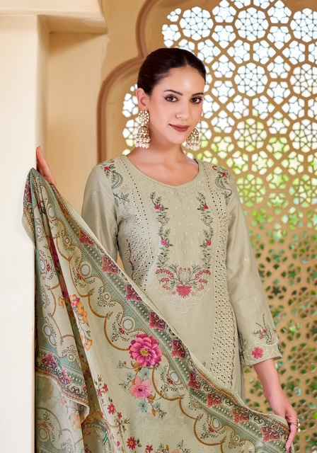 Alok Tabeer Gold Edition-3 Zam Cotton Dress Material (4 pcs Catalogue)