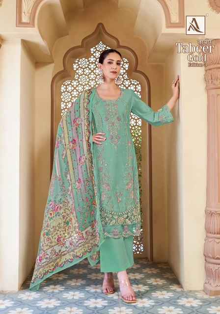 Alok Tabeer Gold Edition-3 Zam Cotton Dress Material (4 pcs Catalogue)