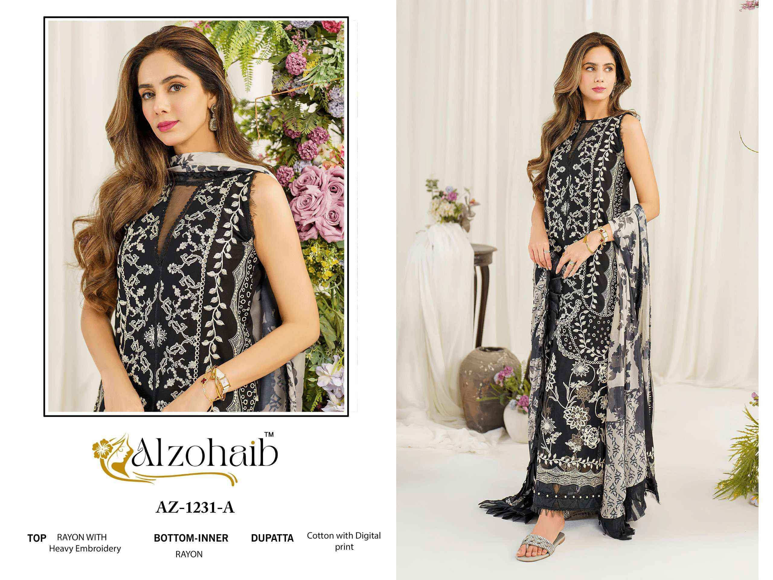 Alzohaib Ruba Vol-1 Cotton Dress Material (4 pcs Catalogue)