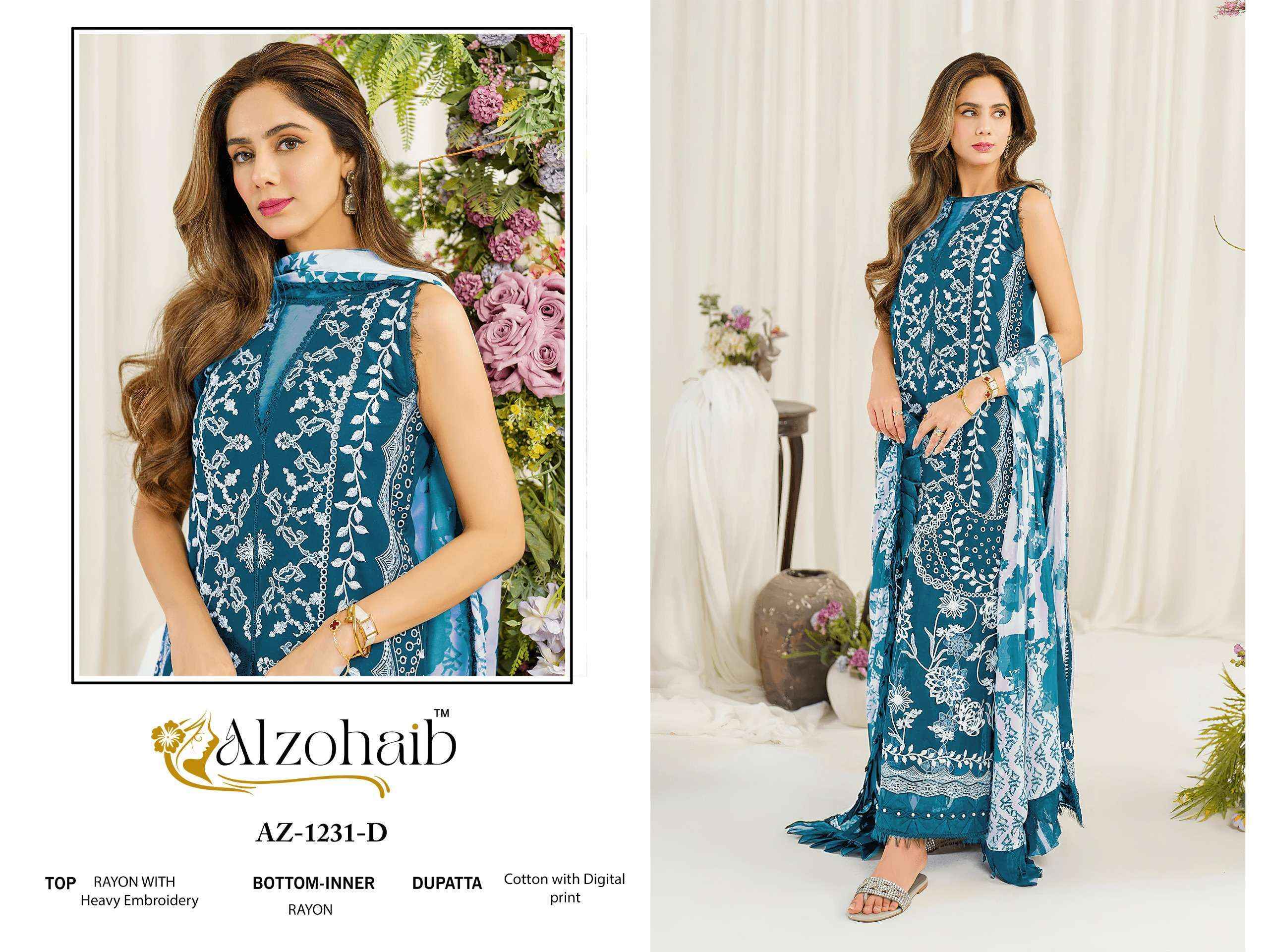 Alzohaib Ruba Vol-1 Cotton Dress Material (4 pcs Catalogue)