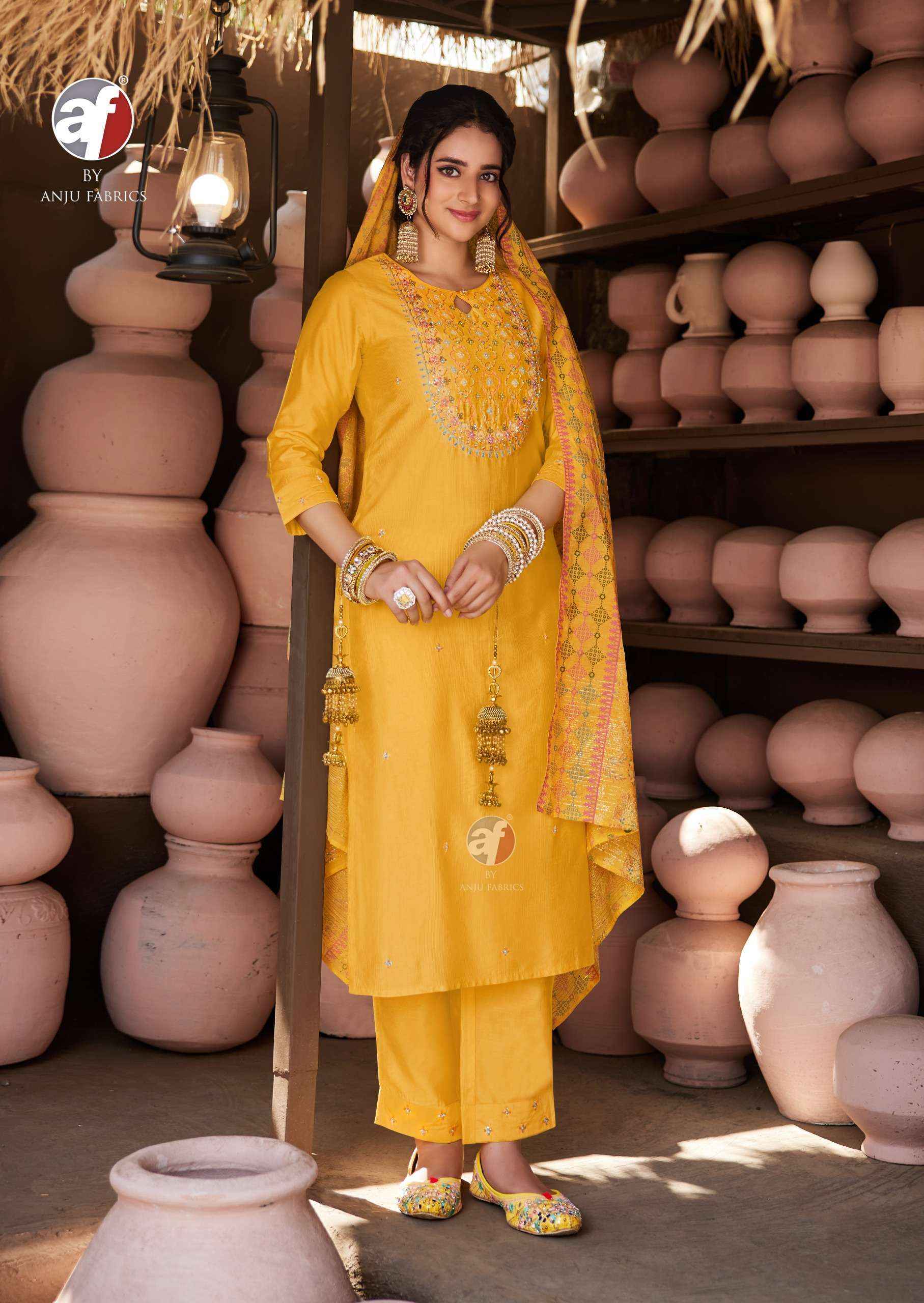 Anju Fabrics Once More Vol-5 Viscose Readymade Suit (6 pcs Catalogue)