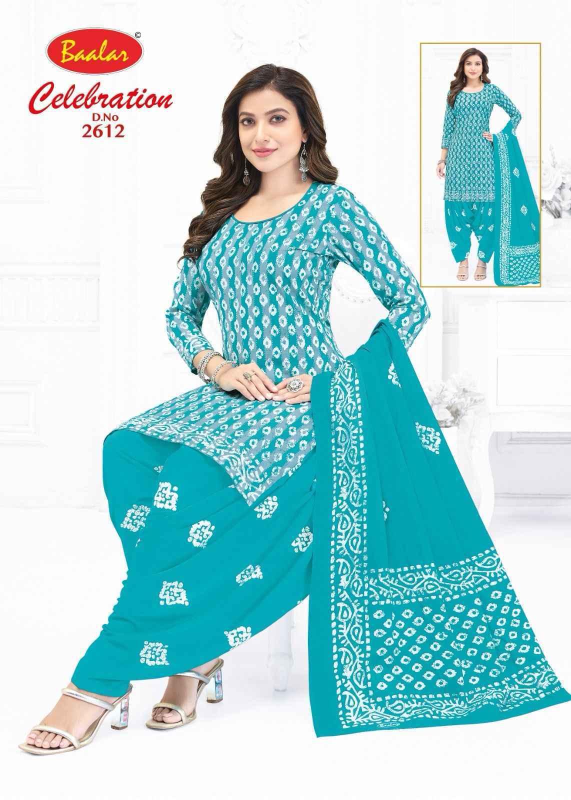 Baalar Celebration Vol 26 Cotton Dress Material 16 pcs Catalogue