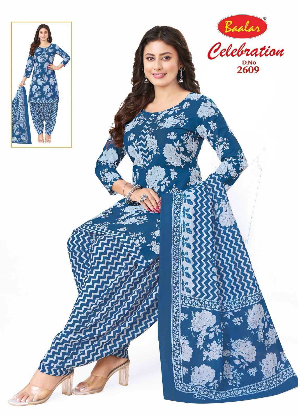 Baalar Celebration Vol 26 Cotton Dress Material 16 pcs Catalogue