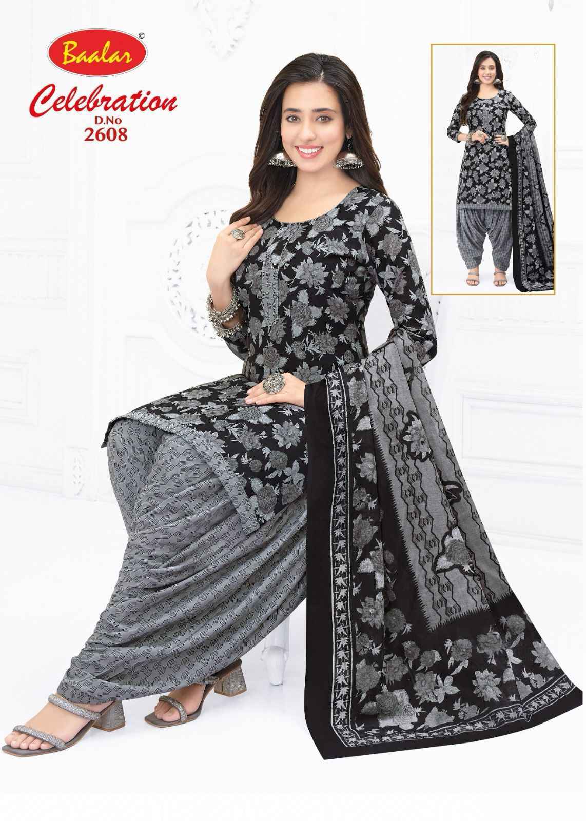 Baalar Celebration Vol 26 Cotton Dress Material 16 pcs Catalogue