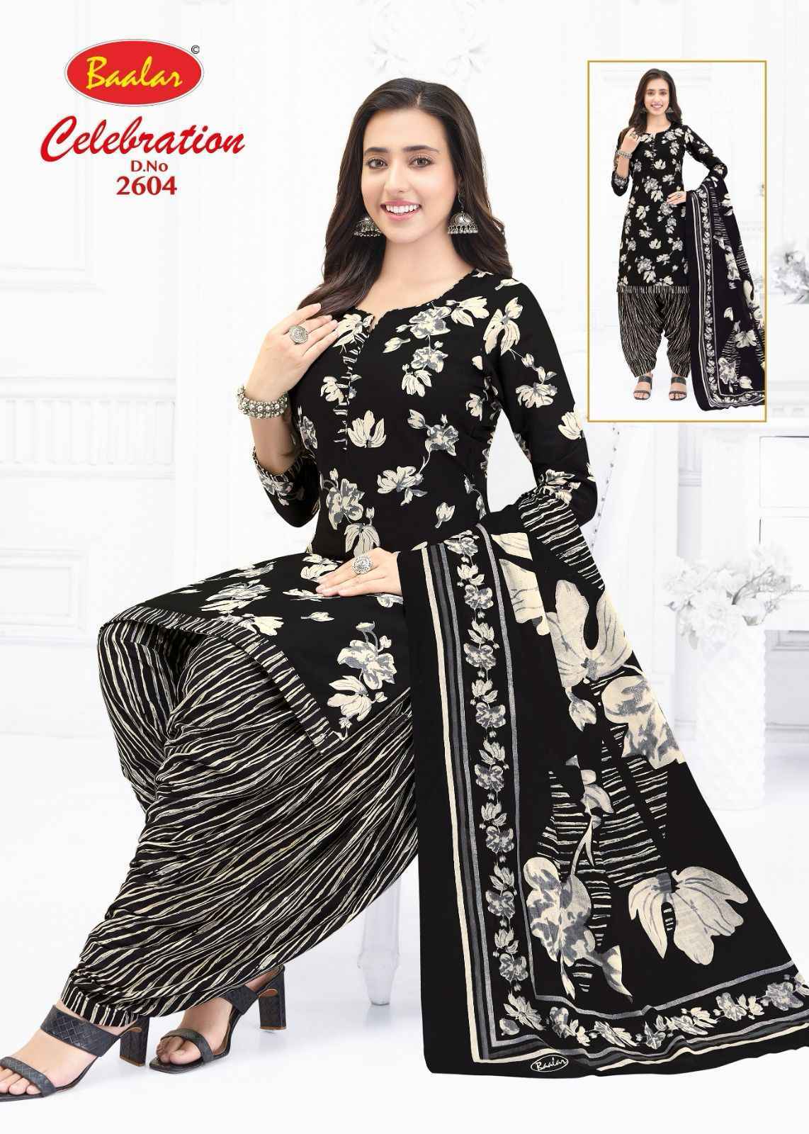 Baalar Celebration Vol 26 Cotton Dress Material 16 pcs Catalogue