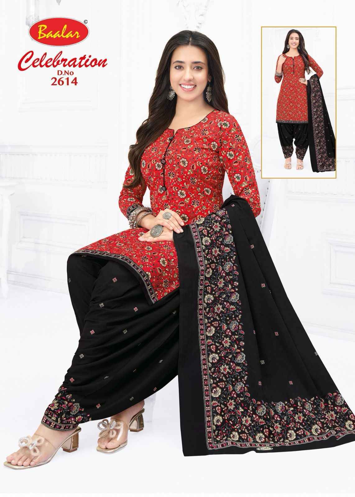 Baalar Celebration Vol 26 Cotton Dress Material 16 pcs Catalogue